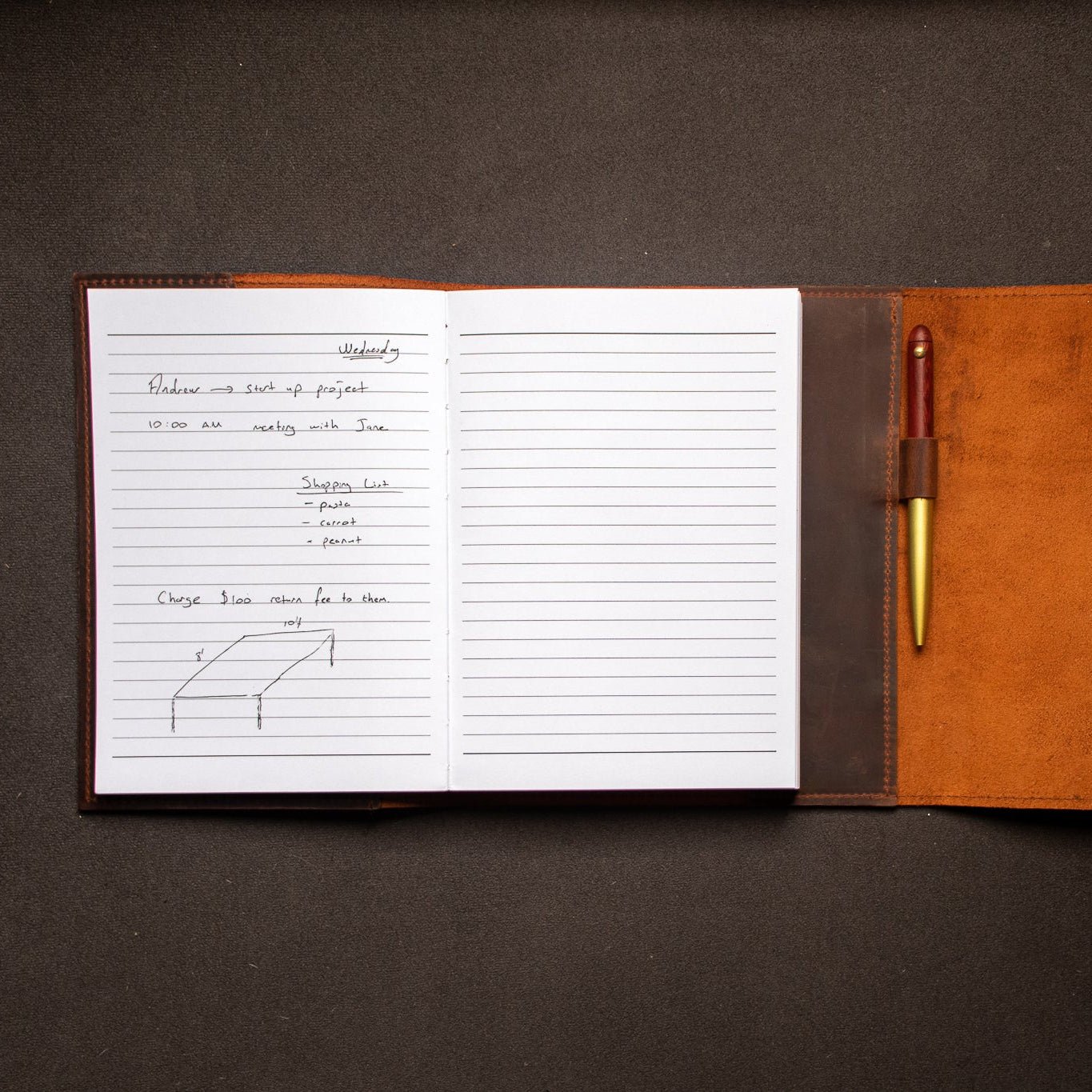 Leather Journal Refillable - Notebook Universe - Image 3